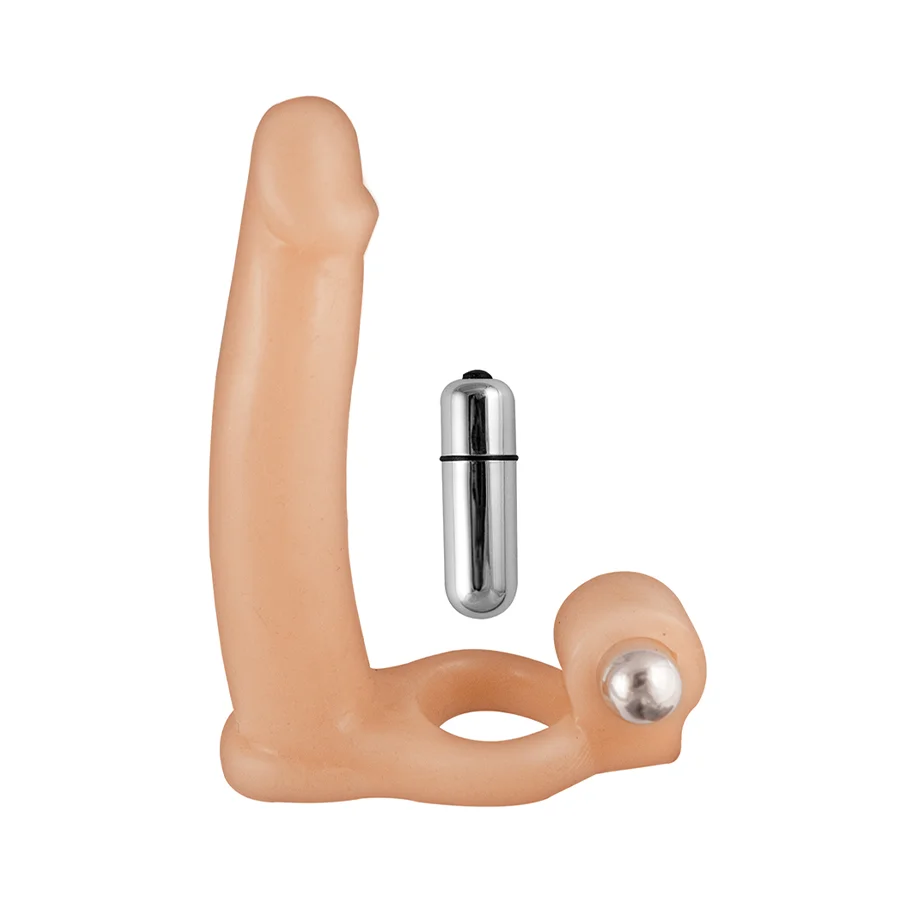 Double Penetrator Vibrating Cock Ring