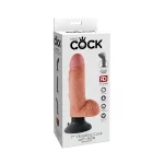 Vibrating Dildo with Balls King Cock 7 Inch