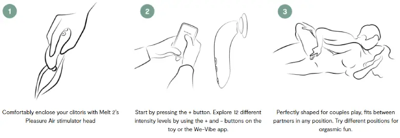 We-Vibe Melt 2 Clitoral Suction Vibrator for Couples 9 How to Play? We-Vibe Melt 2 clitoral suction vibrator for couples
