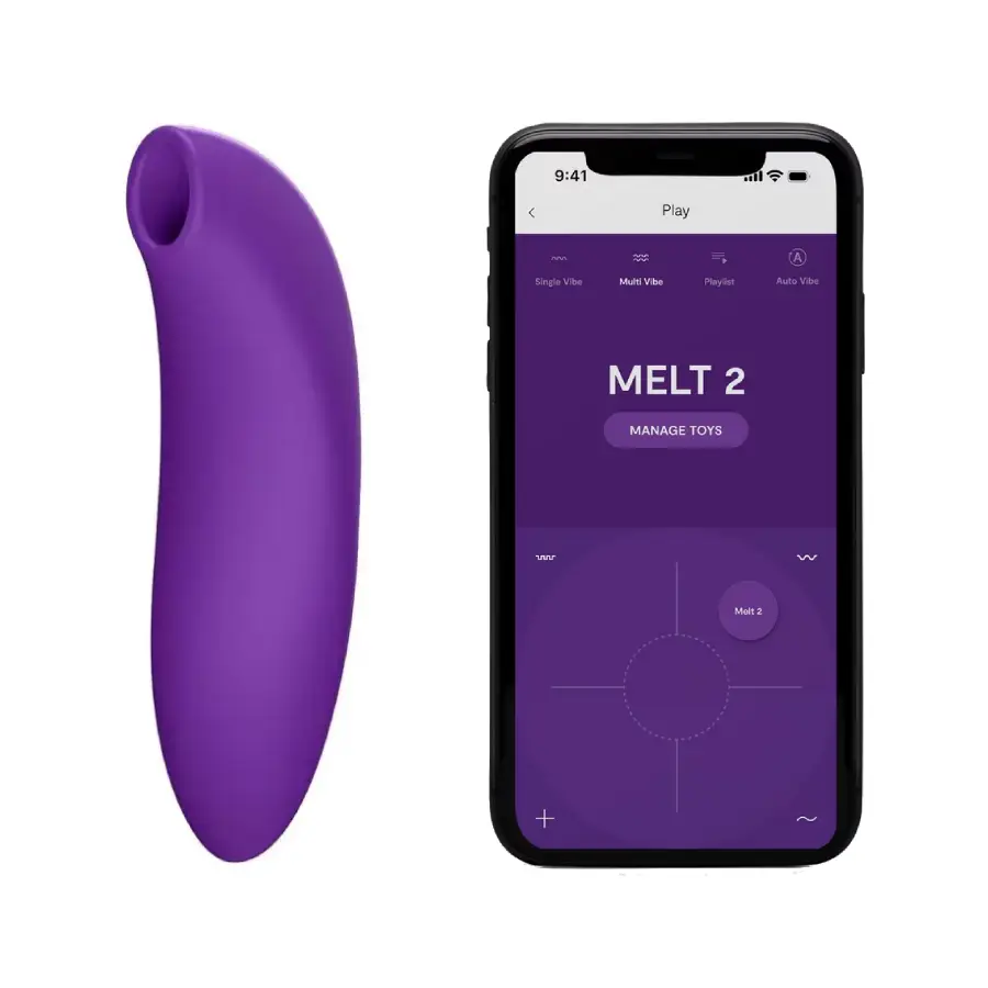 We-Vibe Melt 2 Clitoral Suction Vibrator for Couples 1 We-Vibe Melt 2 purple clitoral suction vibrator for couples
